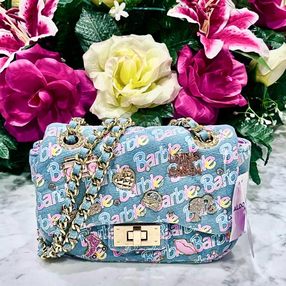 Aldo Barbie Plush Shoulderbag   New Limited-edition Light Blue